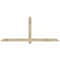 Ekena Millwork Eugene Rough Sawn Timber Gable Bracket, Douglas Fir, 84"W x 35"H x 4"D x 4"F, 10/12 Pitch GBW084X35X0404EUG00RDF - alternate 1